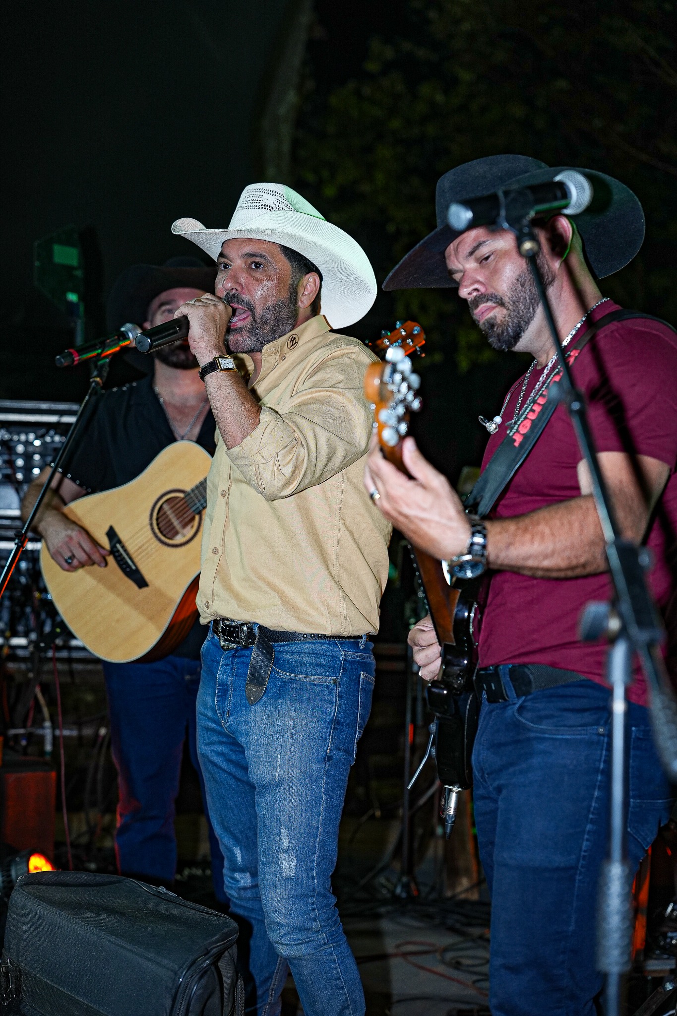 Edson, da dupla Edson e Hudson, durante a inauguração do Espaço Beto Bampa